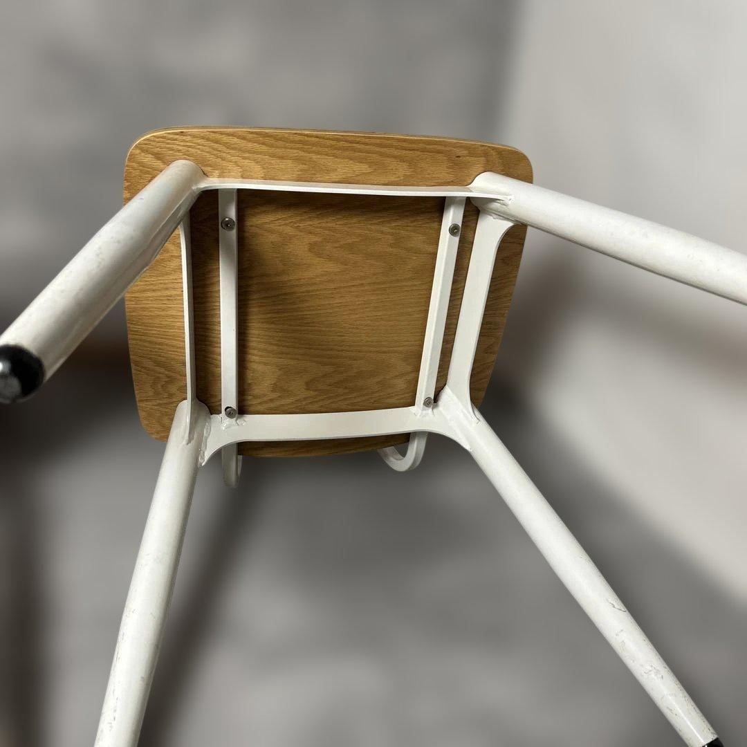 ダイニングチェア　ナチュラル　ホワイト　学習椅子　北欧