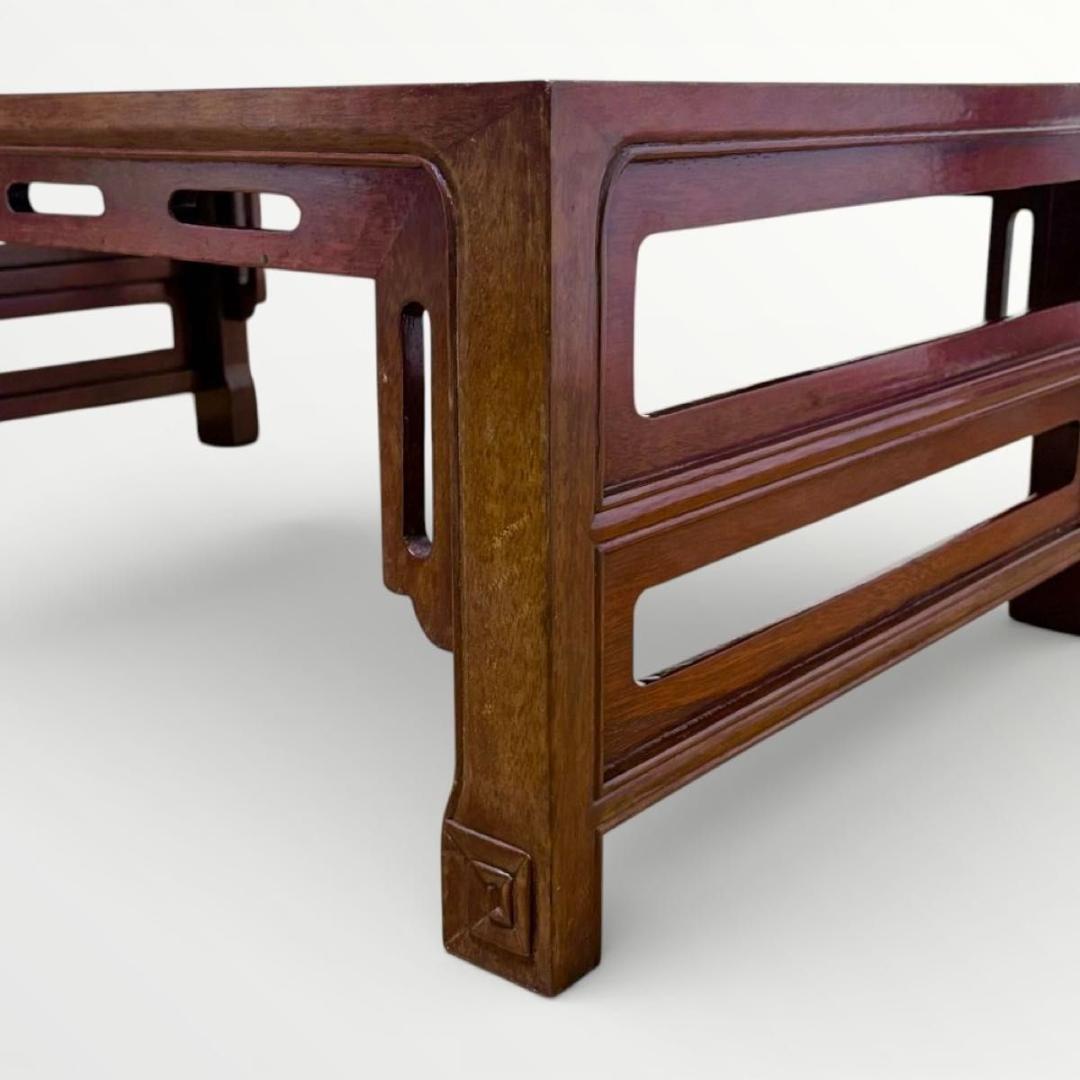 中国美術 唐物 紫檀 花梨 唐木 天然木 文机 飾り台 盆栽台 花台 香炉