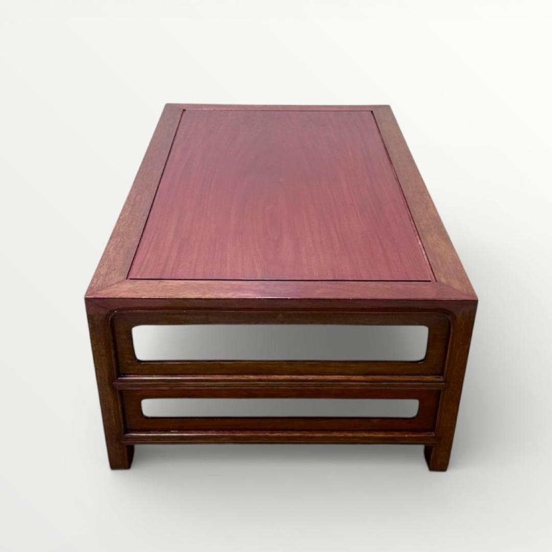 中国美術 唐物 紫檀 花梨 唐木 天然木 文机 飾り台 盆栽台 花台 香炉