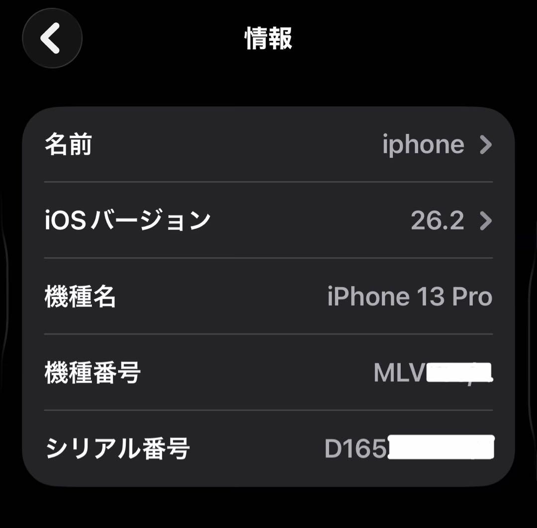 Apple iPhone 13 Pro 1TB 本体
