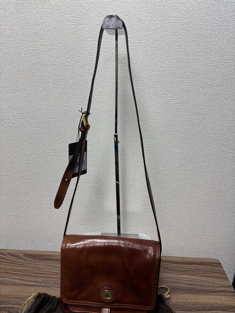 THE BRIDGE　ザ・ブリッジ　ブラウンレザー　ショルダーバック