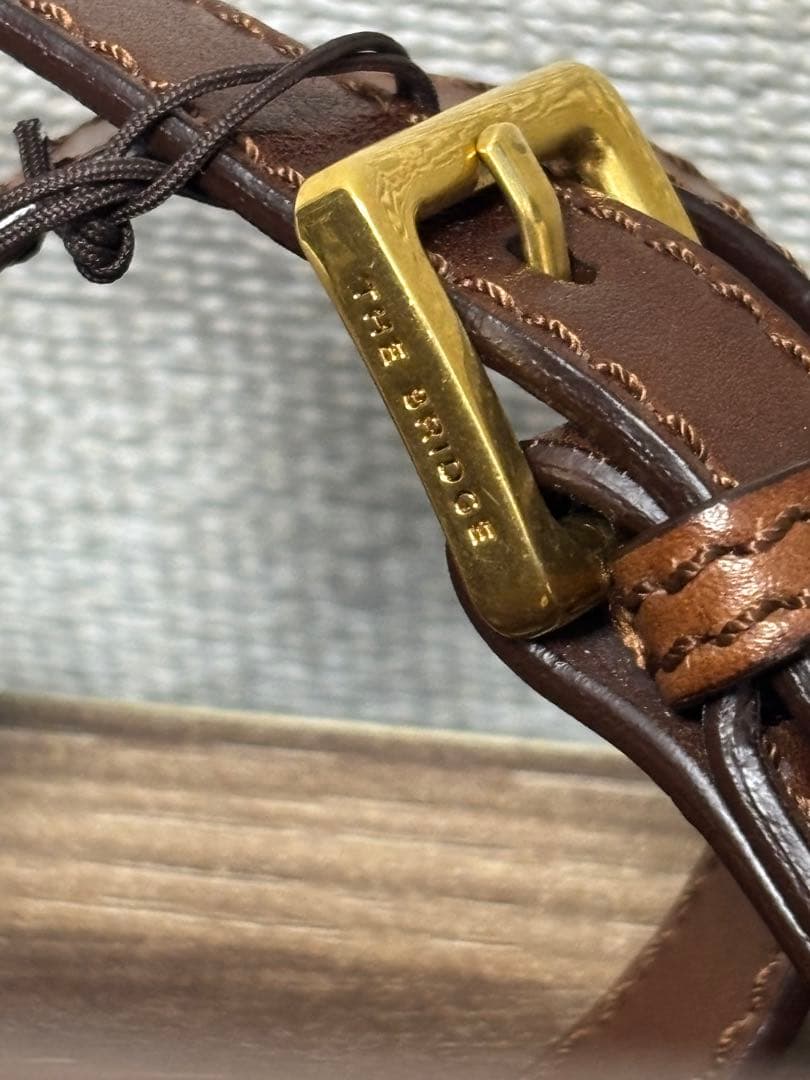 THE BRIDGE　ザ・ブリッジ　ブラウンレザー　ショルダーバック