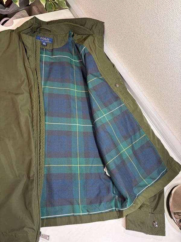 美品☆ポロ ラルフローレン　ジップアップナイロンジャケット　スイングトップ　M
