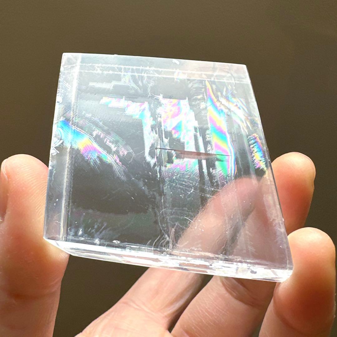 カルサイト　高品質　虹　プリズム　プリズムレインボーカルサイト