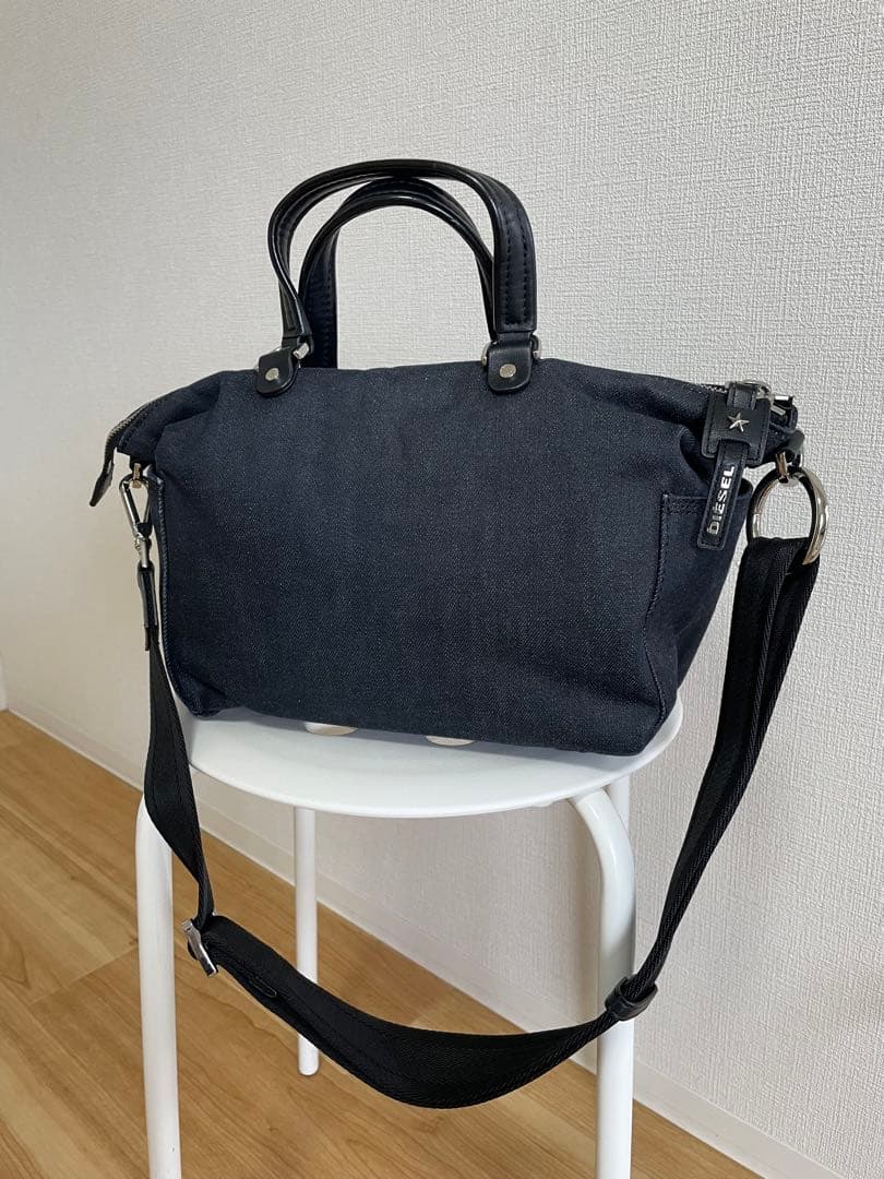 DIESEL デニム ブラック ショルダーバッグ