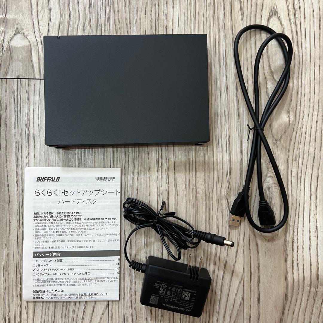 BUFFALO バッファロー 外付けハードディスク HD-EDS2U3-BE