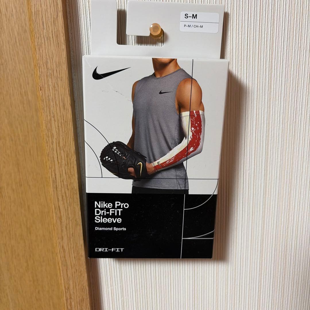 Nike Pro Dri-FIT Sleeve S-M ホワイト/レッド
