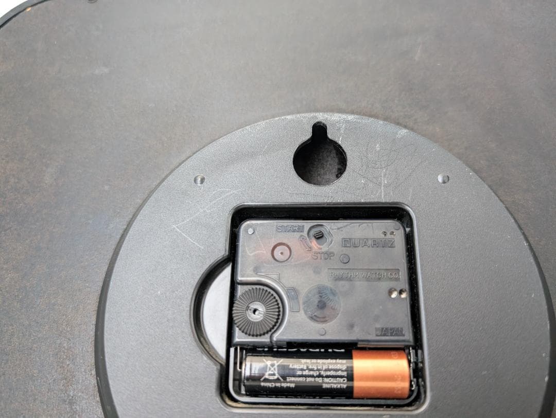 ビンテージ ウッドフレーム ウォールクロック 大きめ 90s シック モノトーン