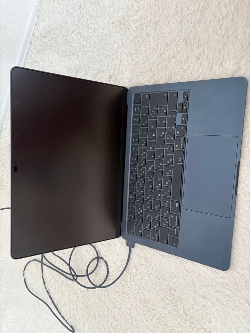 M2 MacBook Air ミッドナイト 8GB 256GB放電20回