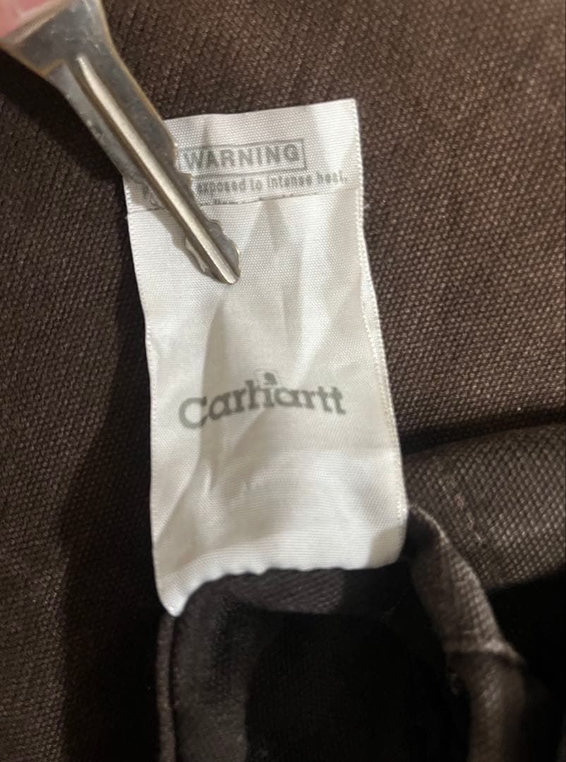 Carhartt メキシコ製 オーバーオール ダック地 ダークブラウン