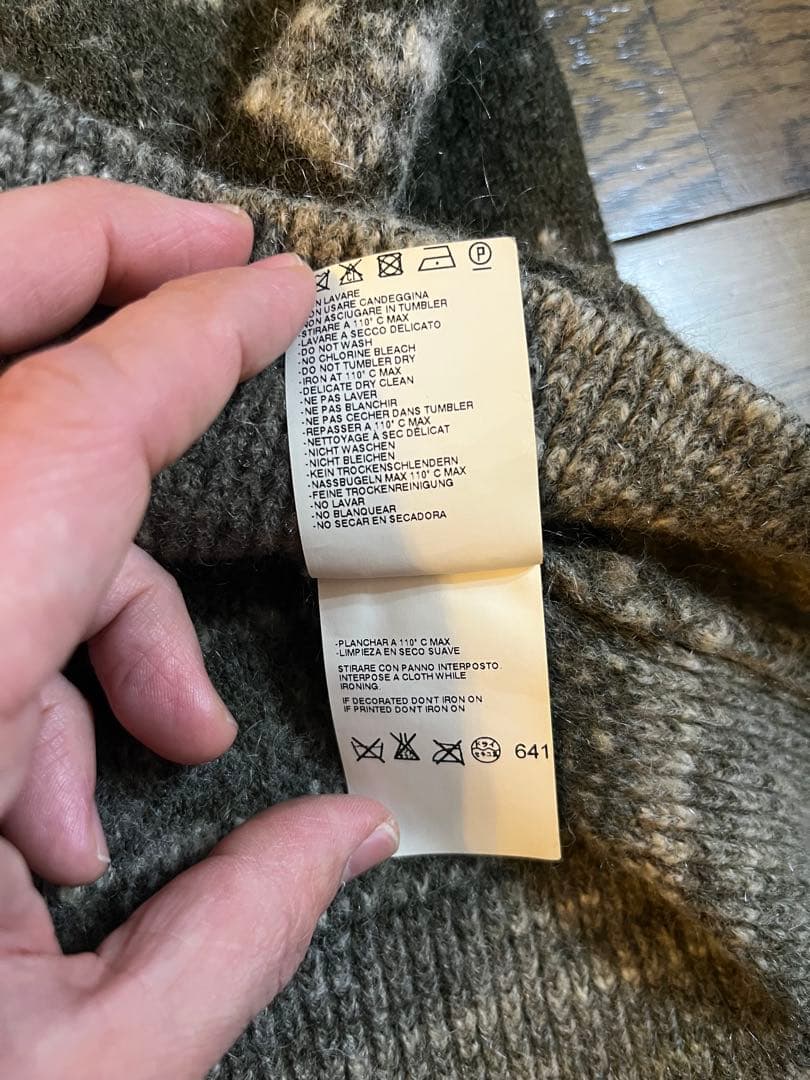 Martin Margiela マルタンマルジェラ10 ニット　カモフラージュ柄