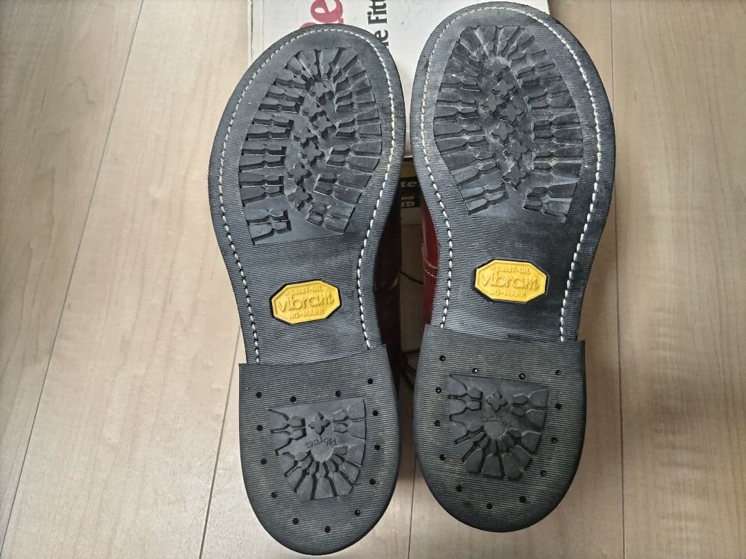 値下げ REDWING 8166 9D 半円犬タグ 赤茶