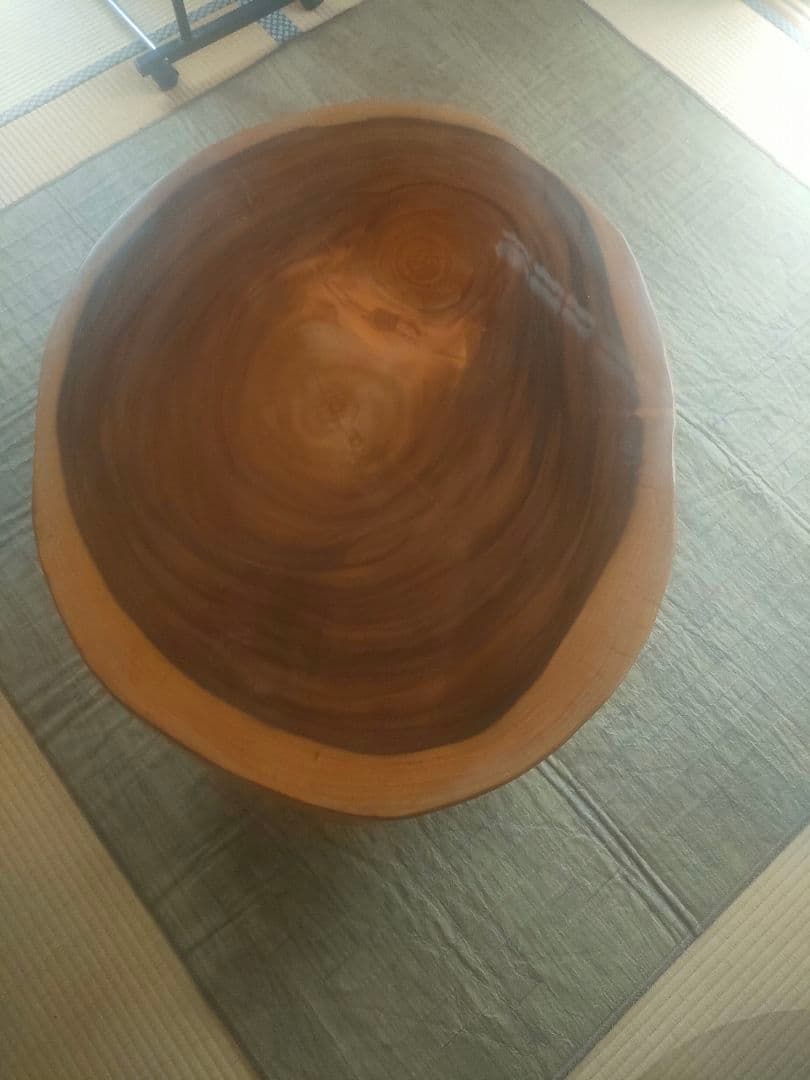 輪切り一枚板テーブル モンキーポッド 座卓