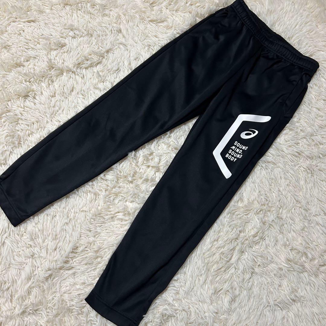 アシックス　asics ジャージ　上下　セットアップ　レッド　ブラック　XS