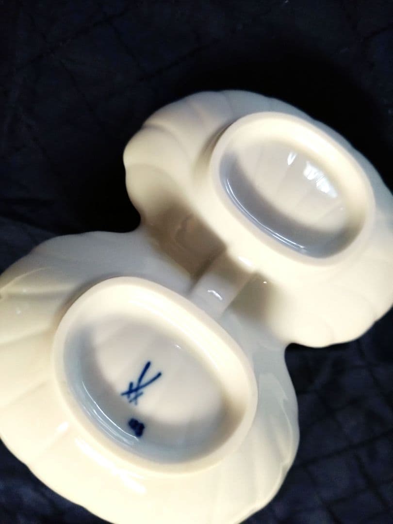 【MEISSEN】マイセン　ブルーオニオン　塩入れ　塩胡椒入れ