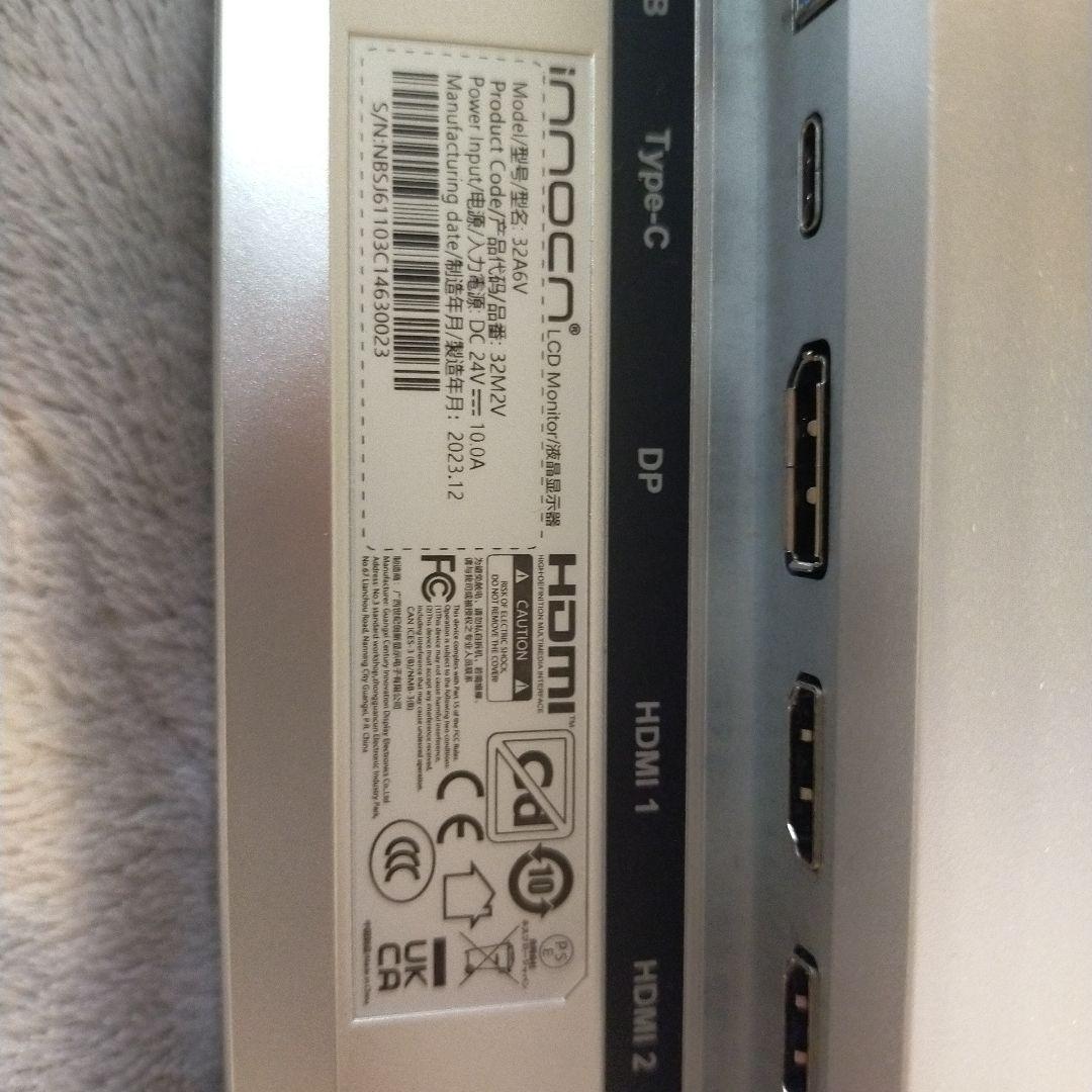 INNOCN 32M2V ミニLED 4K ゲーミング モニター 32インチ