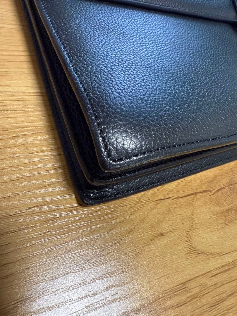 中古美品 Cartier ビジネスバッグ 黒 レザー ブリーフケース 外箱なし