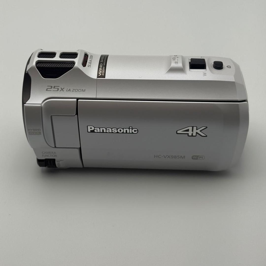 【美品】Panasonic HC-VX985M ホワイト　4Kビデオカメラ