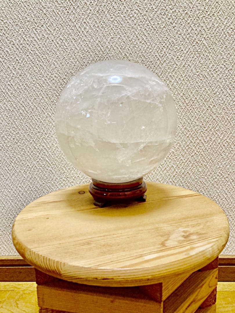 ⭐️特大⭐️ヒマラヤ水晶玉⭐️虹入⭐️水晶ブレスレット⭐️水晶ネックレス⭐️水晶数珠⭐️
