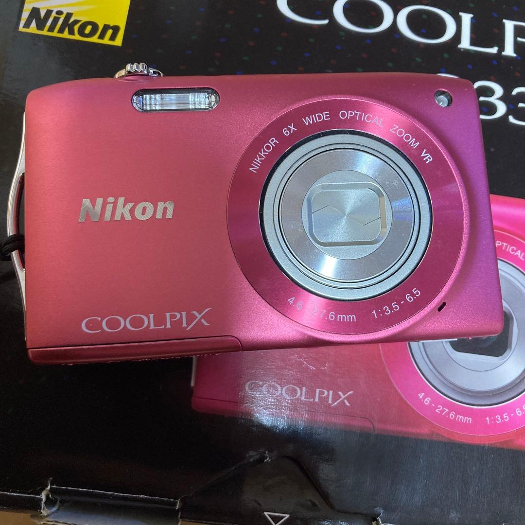 Nikon ニコン COOLPIX クールピクス S3300 ピンク デジカメ