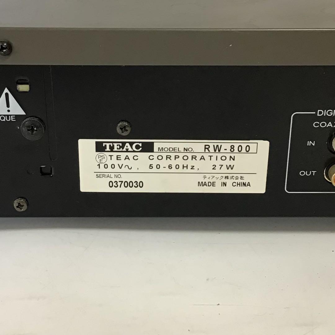 TEAC RW-800 CD再生・録音デッキ