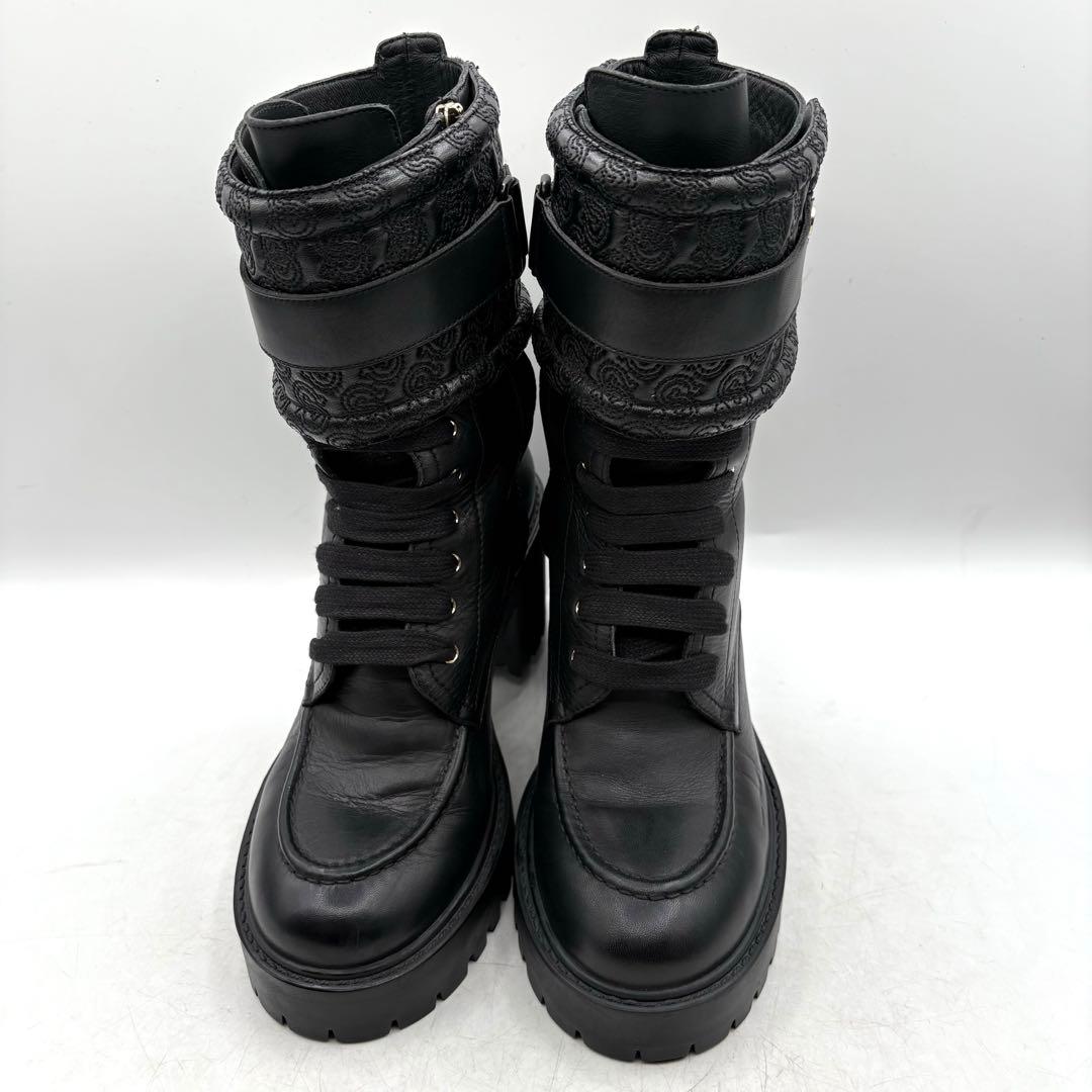 美品✨ サルヴァトーレフェラガモ ランディングブーツ サイドジップ 【6.5c】