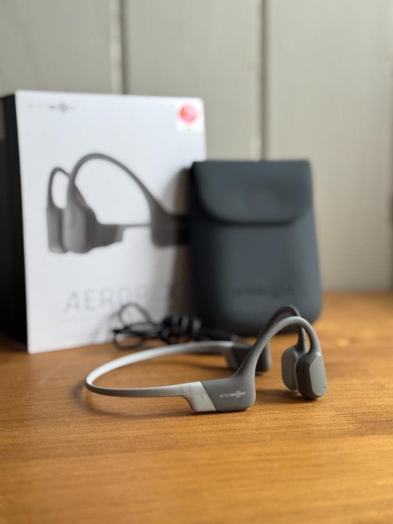 AfterShokz Aeropex 骨伝導イヤホン グレー