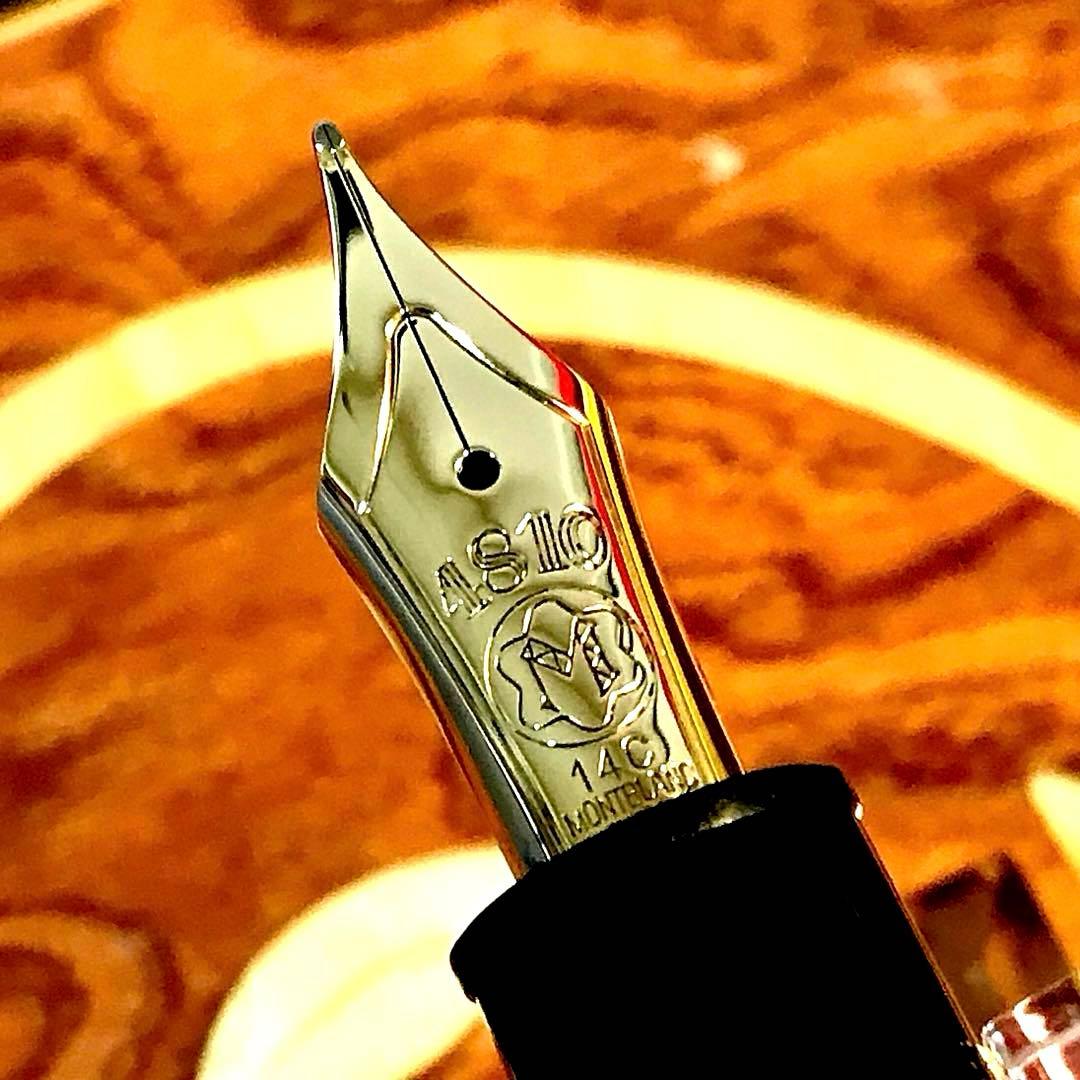 ☆極上の14C☆美しいモンブラン万年筆マイスターシュテック146(M)全金ペン