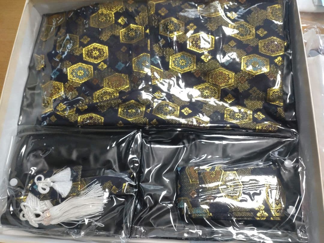 七五三　袴セット　男の子　緑　13点セット