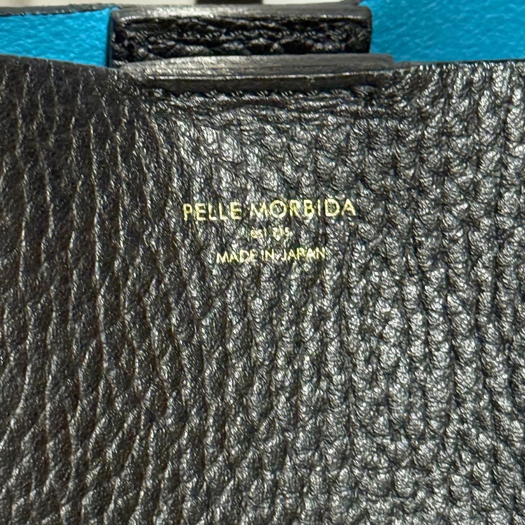 ⭐️極美品⭐️ ペッレモルビダ　テーラマリーナ　ブラック　ミニトート　シボ革