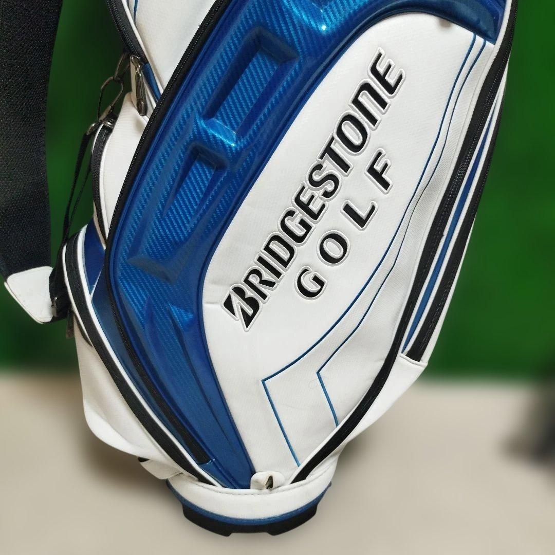 BRIDGESTONE ゴルフバッグ ホワイト/ブルー　int