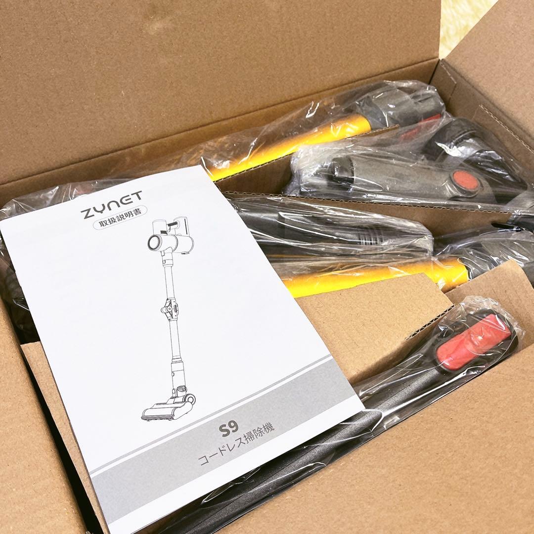 LEDヘッドライト付き✨ 掃除機 コードレス 折り畳み式 サイクロン式 強力吸引