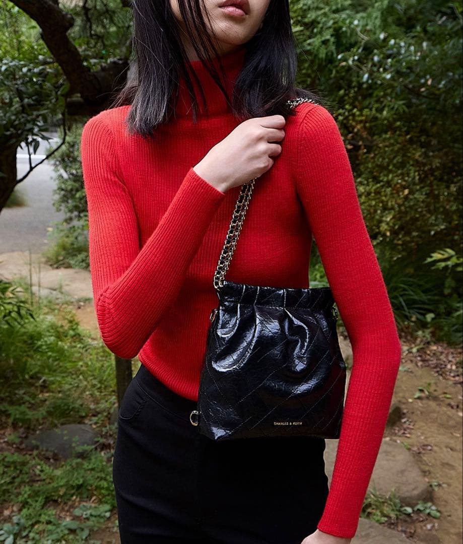 CHARLES & KEITH ブラック バッグ