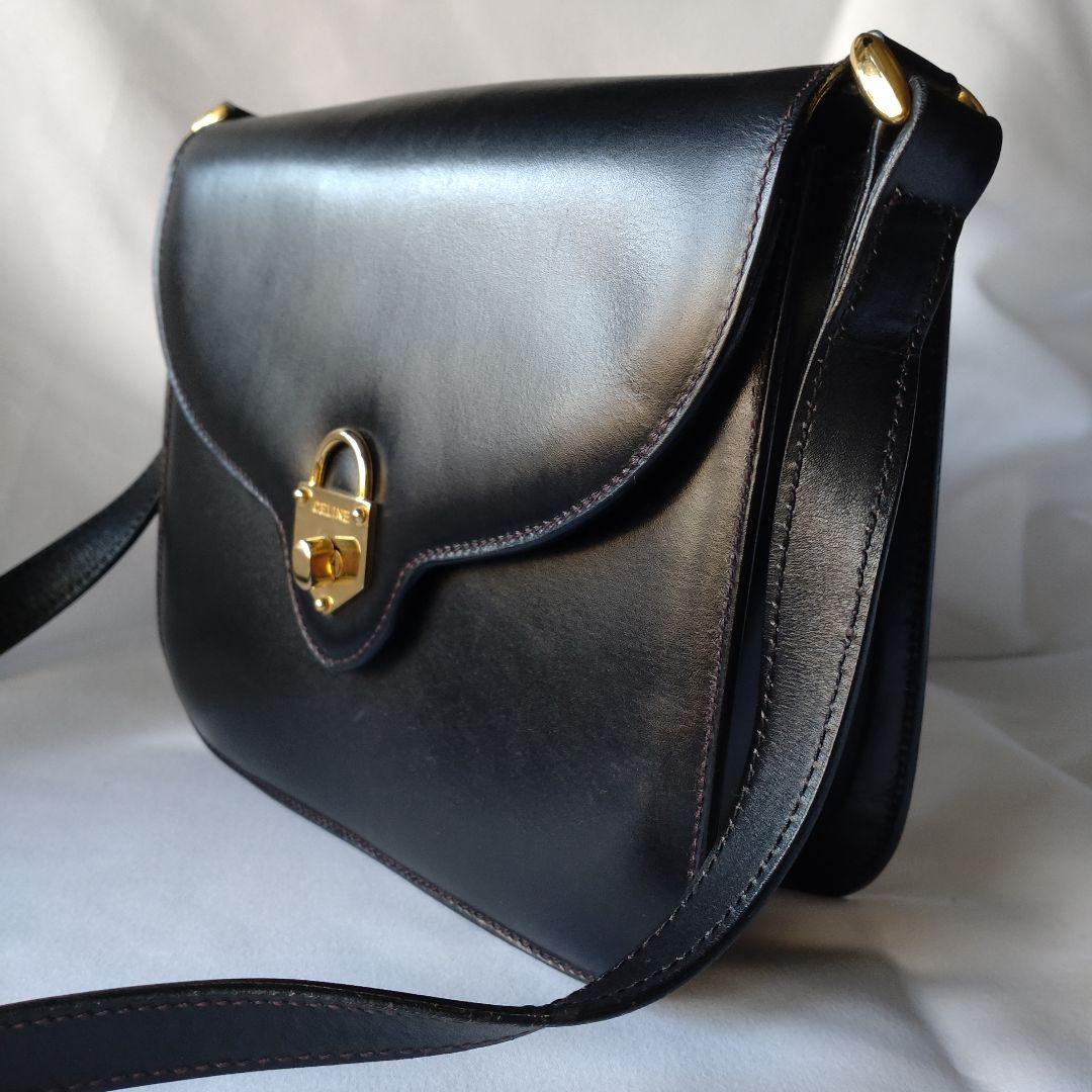 CELINE セリーヌ カデナ ターンロック ショルダーバッグ オールドセリーヌ