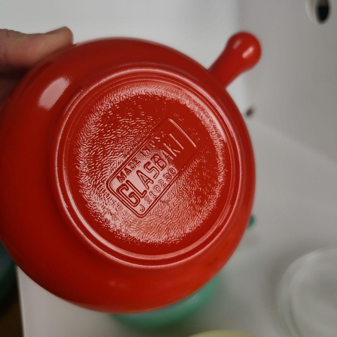 グラスベイク　6個セット　ハンドル付　キャセロール 蓋1個