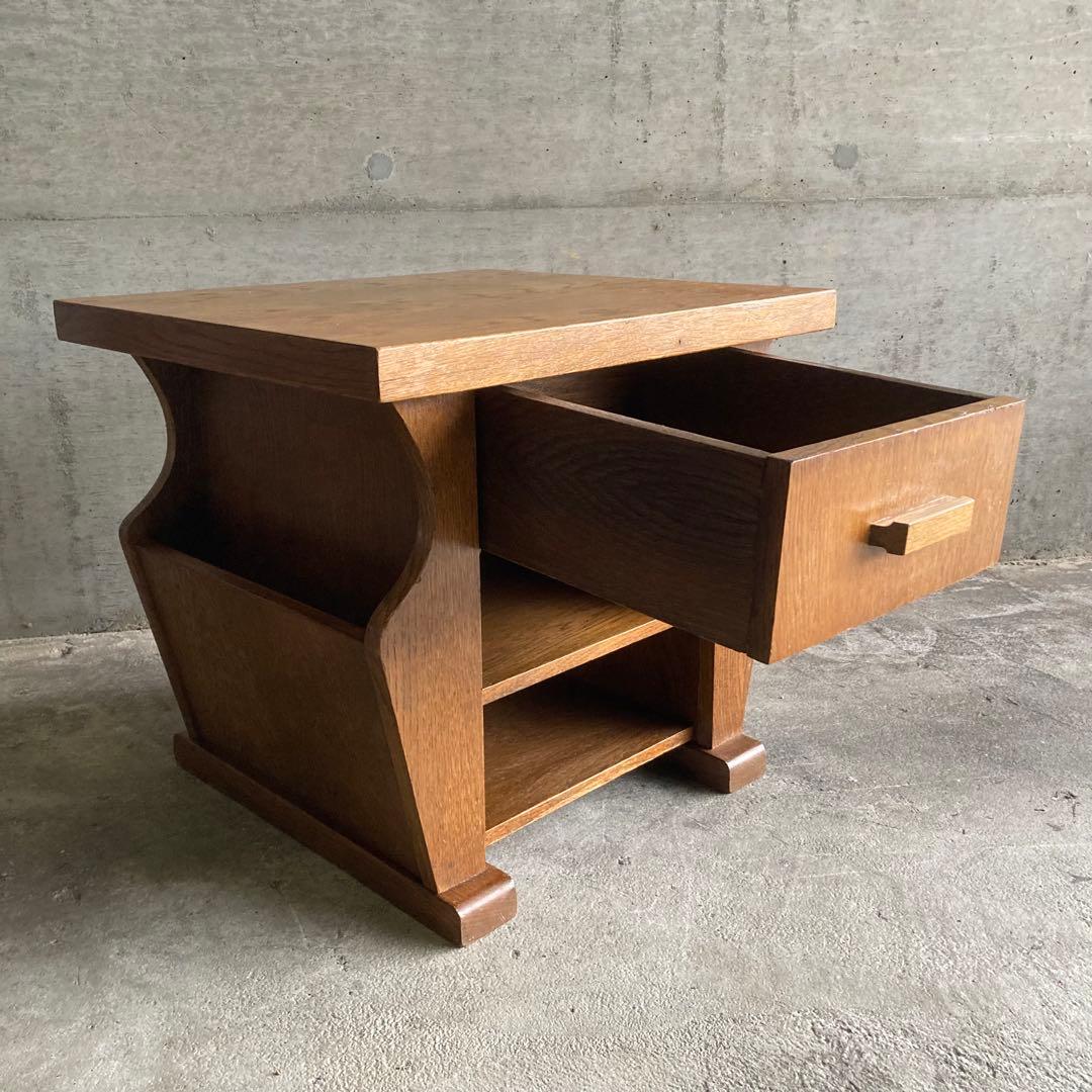 オランダ サイドテーブル チェスト ラック 棚 木製 オーク材 家具 レトロ