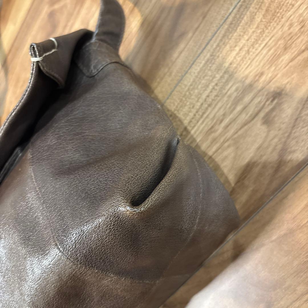 【美品】ゲンテン genten レザー 本革製 ショルダーバッグ メンズ 大容量