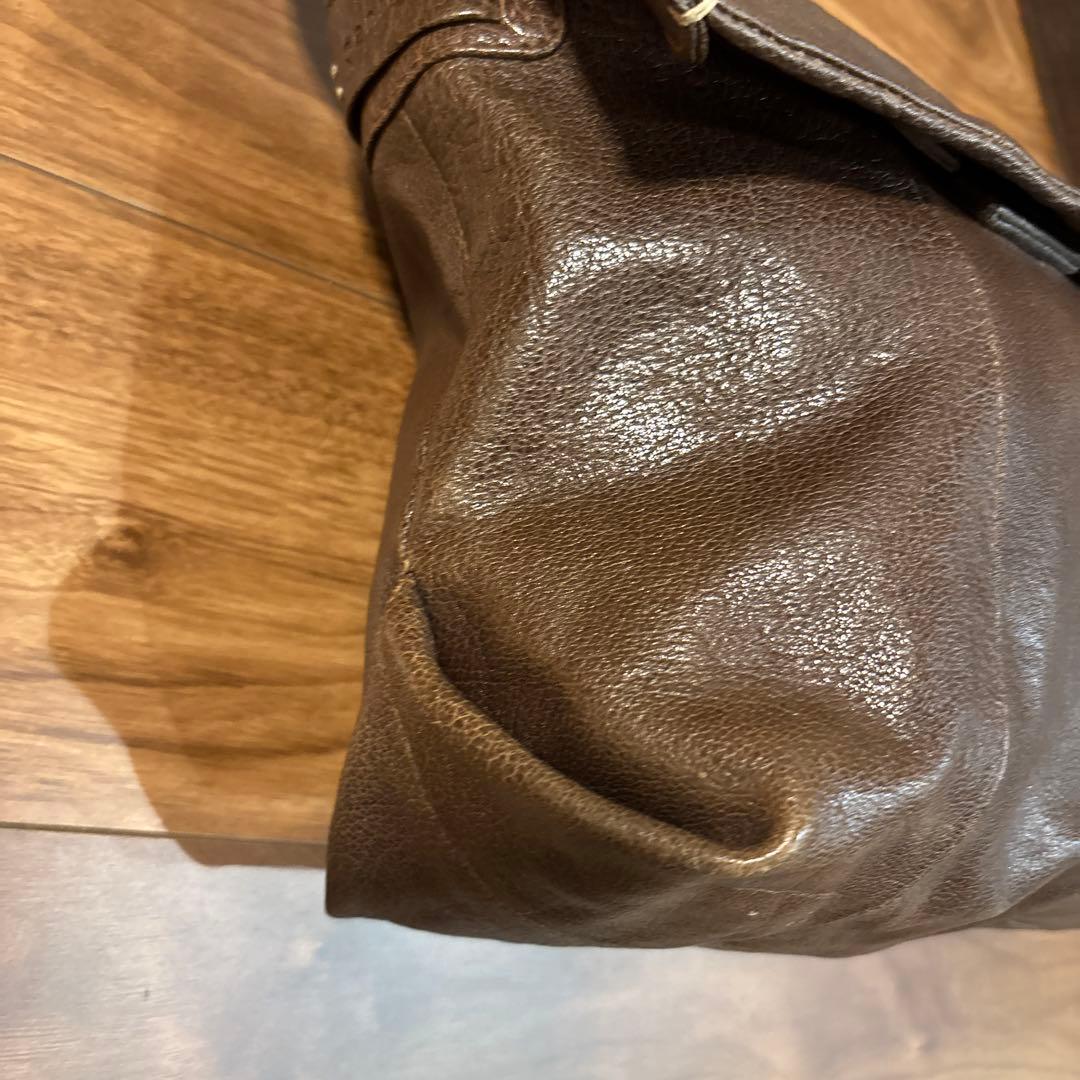 【美品】ゲンテン genten レザー 本革製 ショルダーバッグ メンズ 大容量