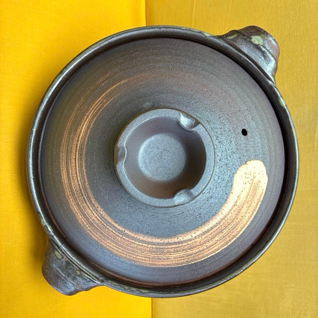 土鍋伊賀焼10.5号深鍋火色刷毛目