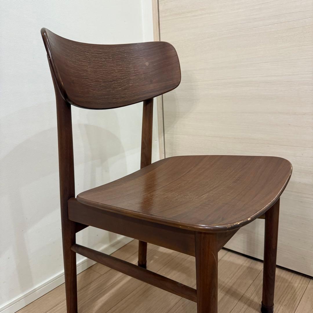 無印良品　ラウンドチェア　ダイニングチェア　ウォールナット