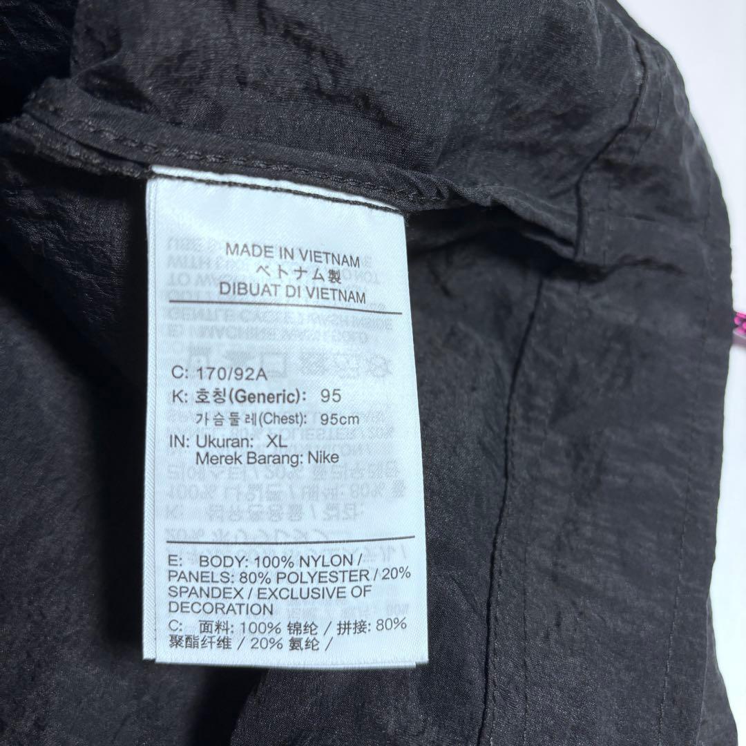 【NIKE】【XL】美品　風車ロゴ　ドルマン　うさぎ　レア　薄手　透け　ナイロン