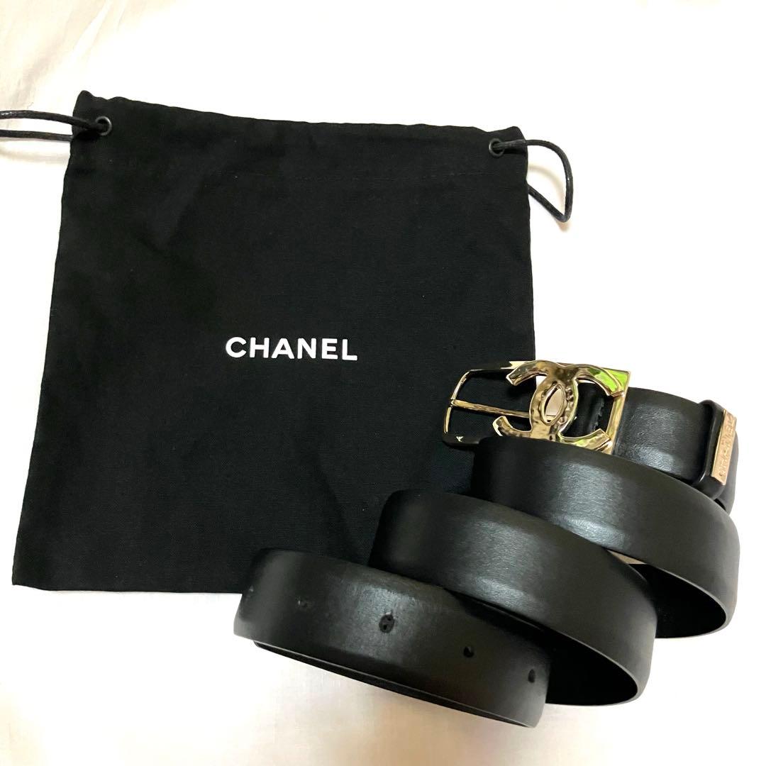 CHANELベルト CCマーク ゴールドバックル シャネル