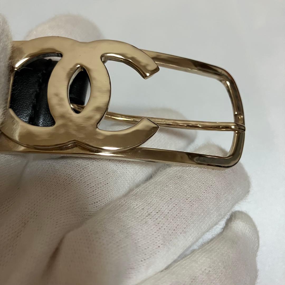 CHANELベルト CCマーク ゴールドバックル シャネル