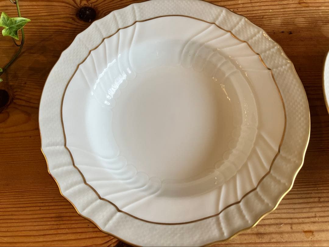 ジノリ　ベッキオグレース　20スーププレート×2