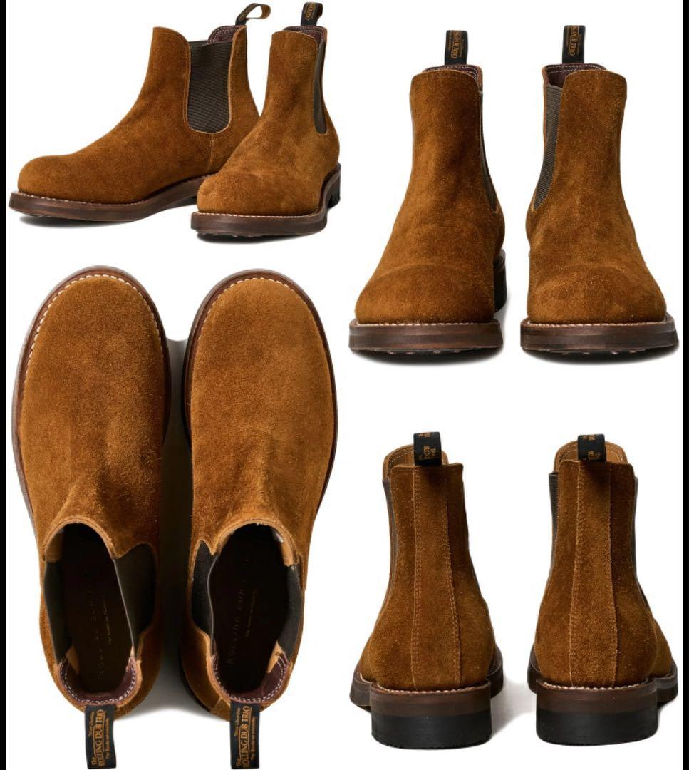 ローリングダブトリオ　スタン　オイルスエード　タバコブラウン