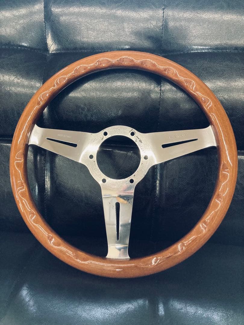 ナルディ 32.5cm ウッドステアリング ホーンボタンリングセット NARDI