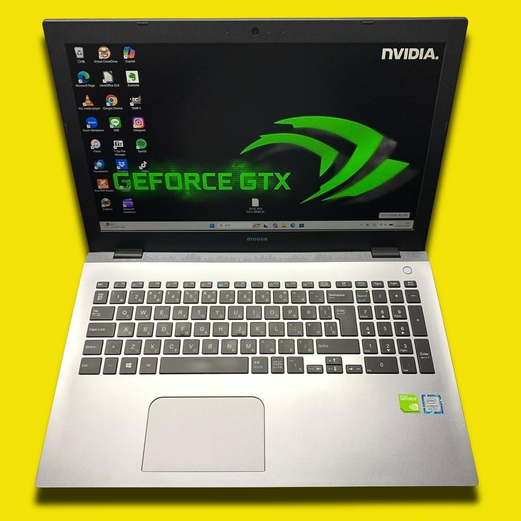 爆速ゲーミングノートPC　i7-8スレ　爆速SSD　NVIDIA　メモリ16GB