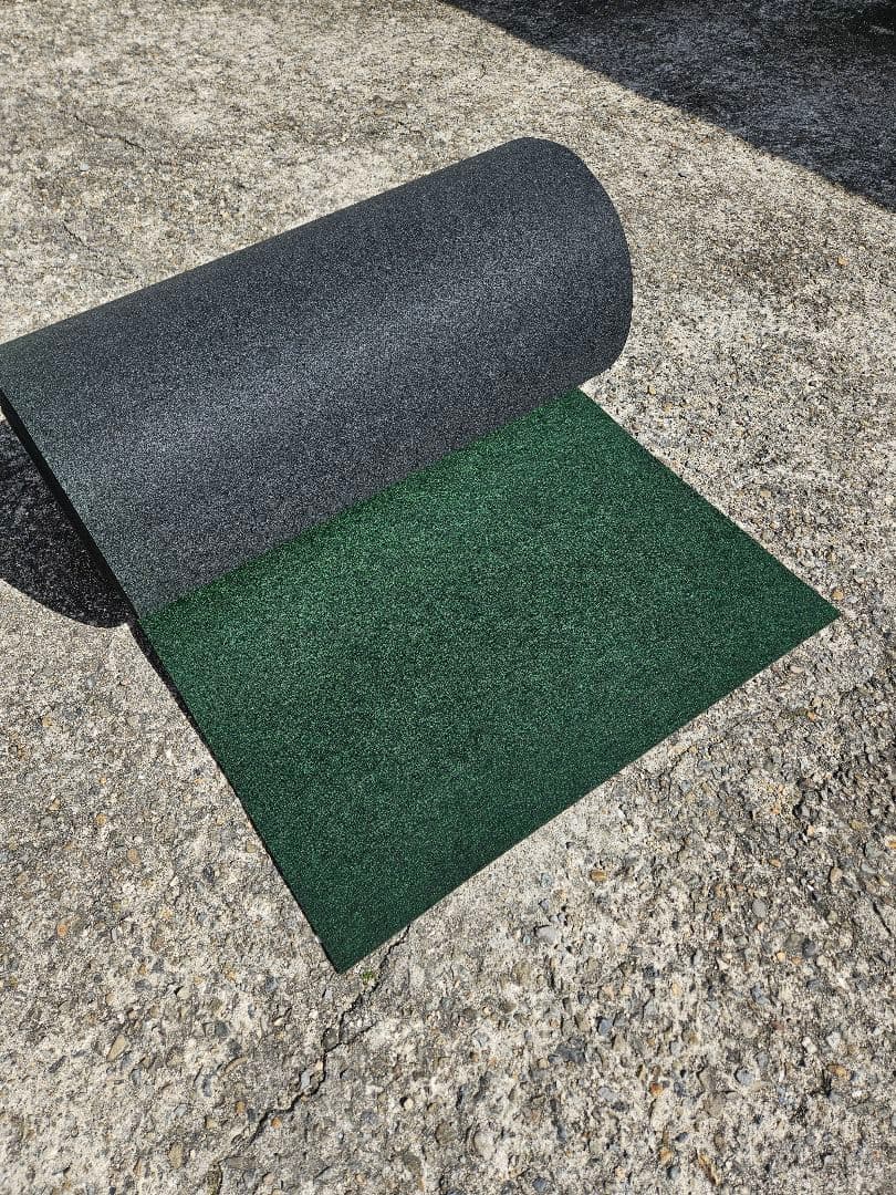 【新品】本格ポリエステル不織布 防草シート(グリーン)厚手　巾1m×40m