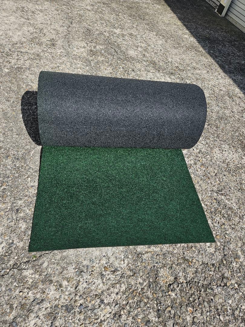 【新品】本格ポリエステル不織布 防草シート(グリーン)厚手　巾1m×40m