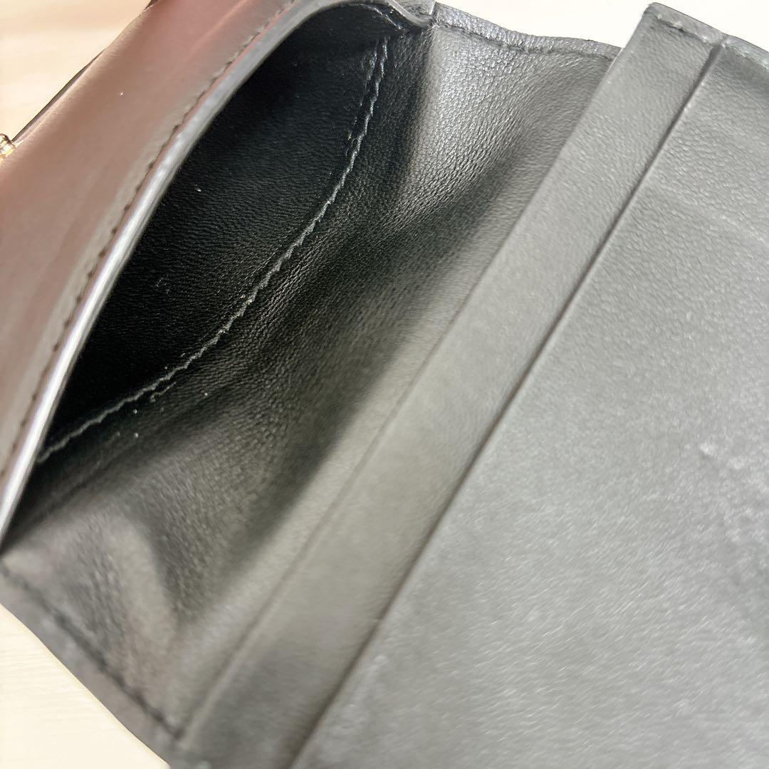 Tiffany & Co. 名刺入れ カードケース ブラック 革 ブルーステッチ